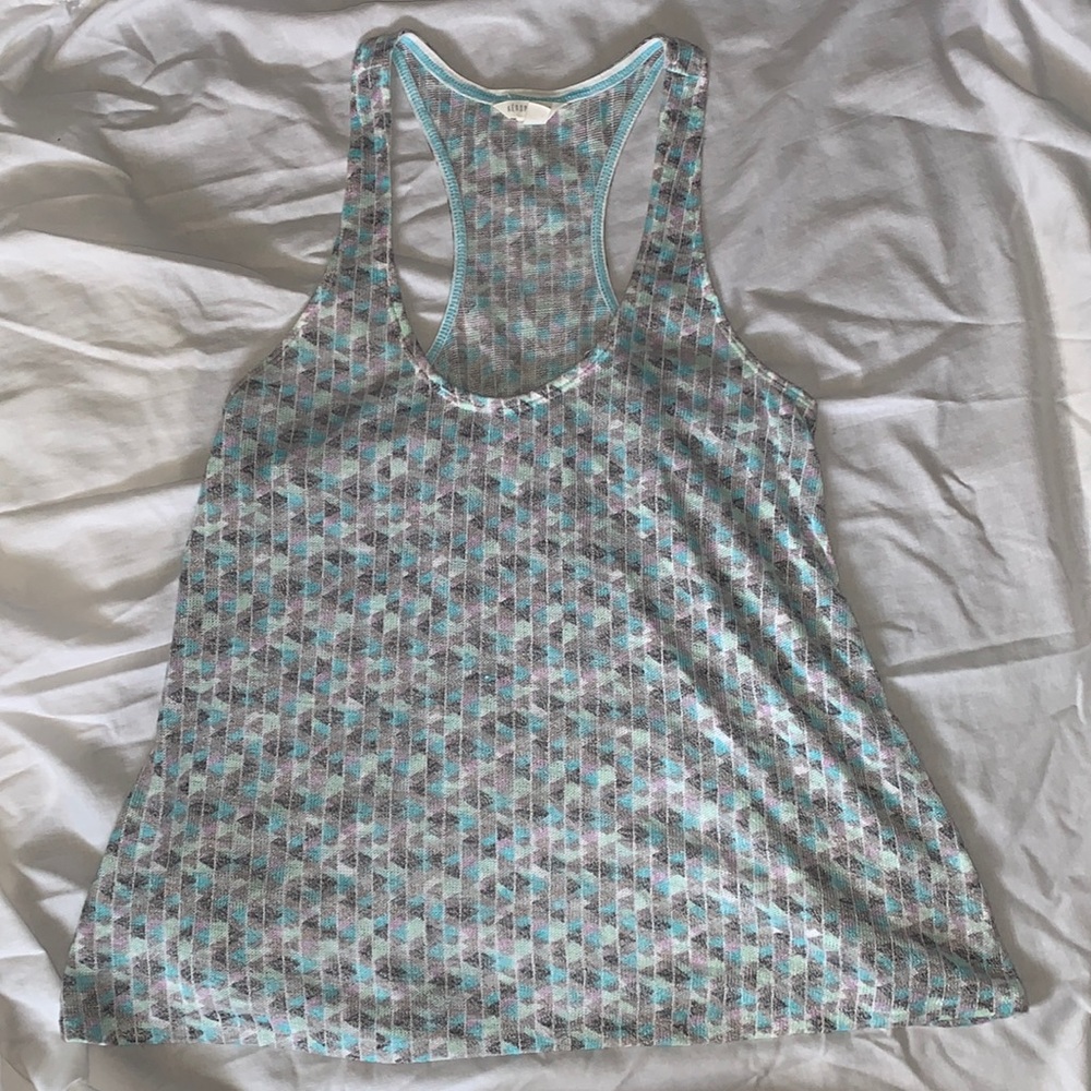 Aeropostale Geometric Racerback Tank Top